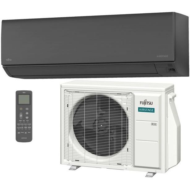 Ilmalämpöpumppu Fujitsu Nordic Master 12 B, 3.5kW, musta