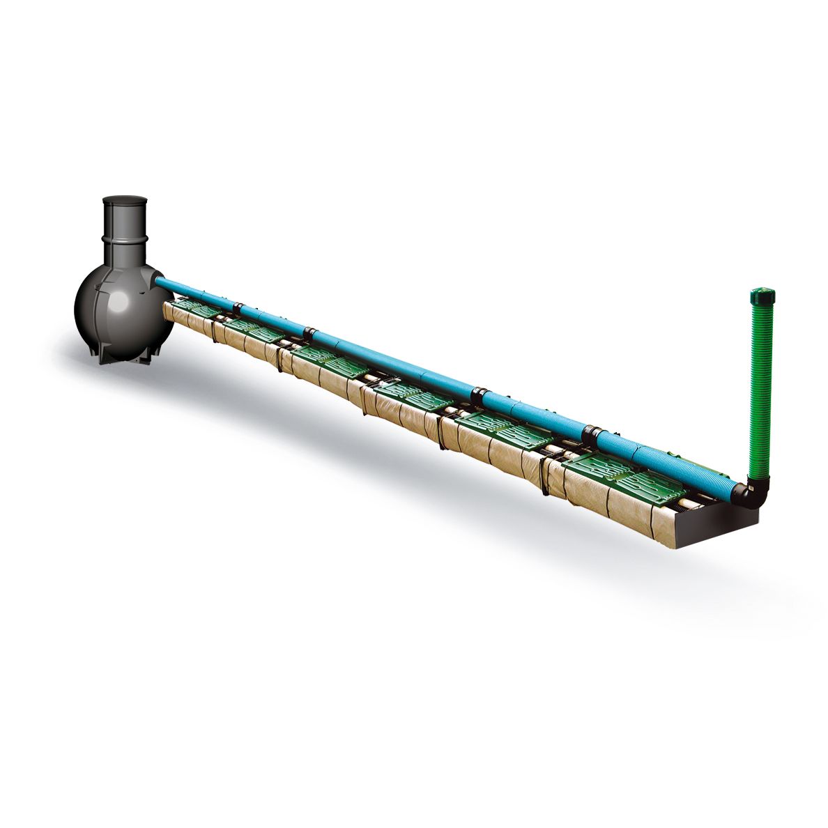 Imeytysjärjestelmä Wavin SAKO-2 Biomoduli 6 (1,0m³)