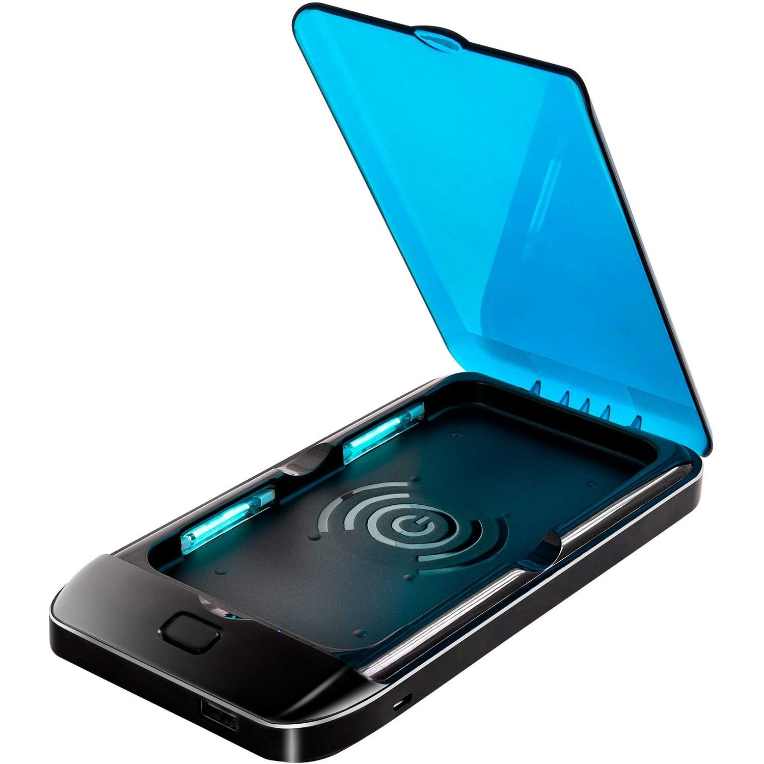 UV-puhdistin puhelimelle langattomalla laturilla