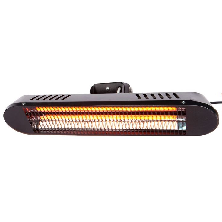 Terassilämmitin Fornorth Wall Heater Premium, 2000W, etäohjaus, musta