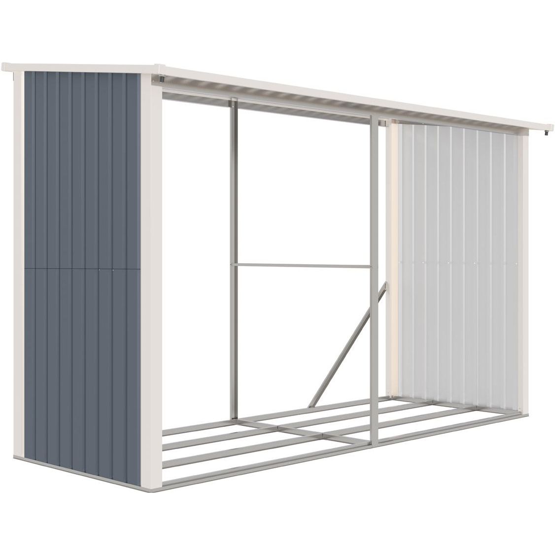 Polttopuukatos Fornorth, 302x119x190cm, 3.6m²