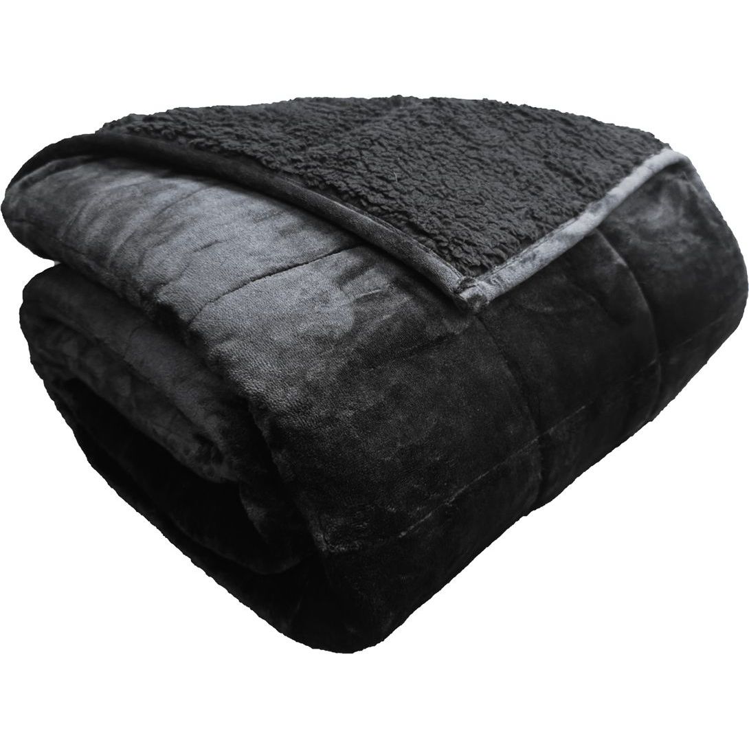 Painopeitto Polar Night Sherpa Black, 135x200cm, 9kg