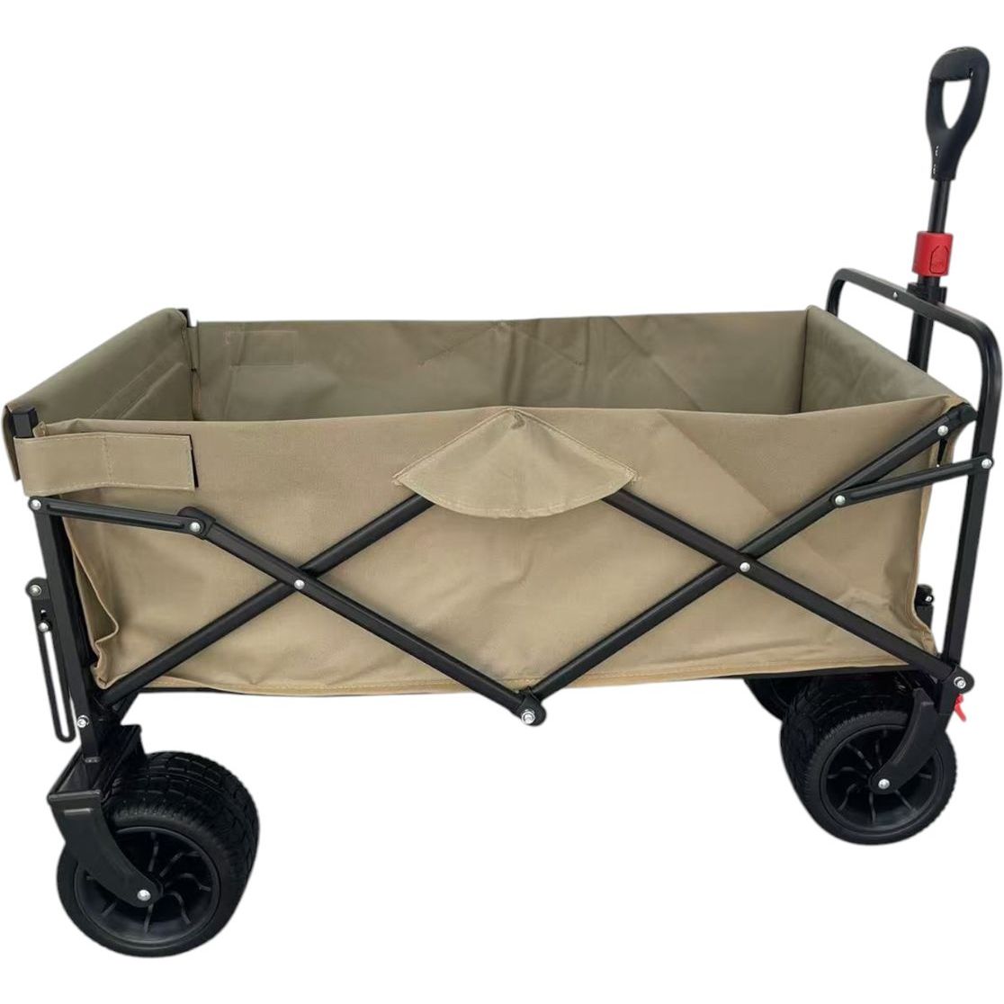 Puutarhakärry Fornorth, 115x61x105cm, max. 100kg, beige