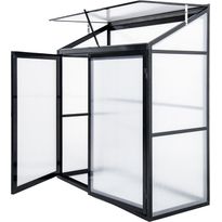 Minikasvihuone Lykke Havsvik, 130x55x140cm, musta