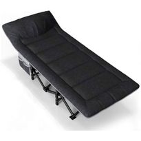 Retkisänky Nordcore Premium, 210x80x40cm, max. 280kg, musta, Verkkokaupan poistotuote