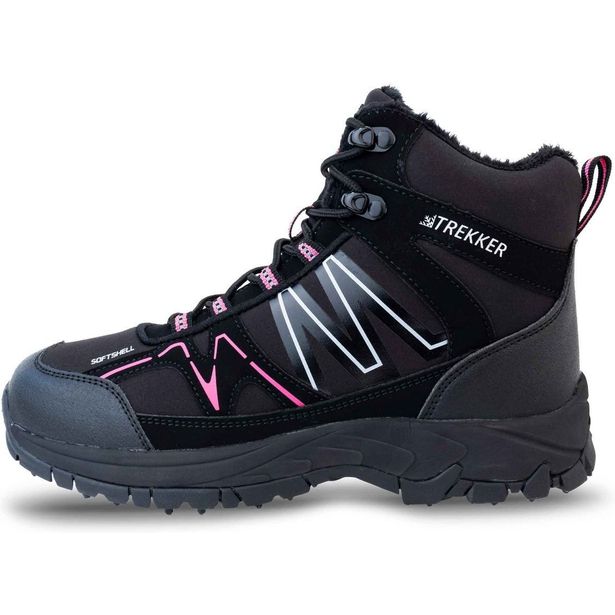 Nastakengät Trekker, musta/pinkki