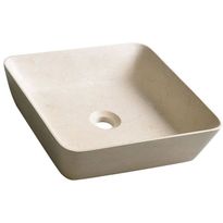 Kiviallas Interia Blok, pöytätasolle, matta beige, 400 X 400 X 100 mm