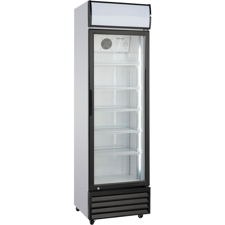 Jääkaappi lasiovella Scandomestic SD417E 58 cm musta