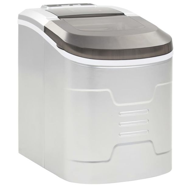 Jääpalakone 2,4 l 15 kg/24 t hopea