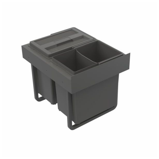 Jätelajitteluvaunu IMA Select Base 2x13L tummanharmaa