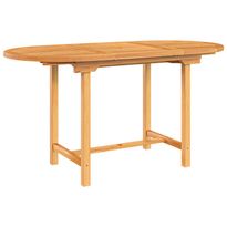 Jatkettava puutarhapöytä 110-160x80x75 cm täysi tiikki (63486)