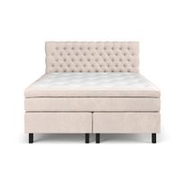 Jenkkisänky Estelle, 180x200 cm, sametti, beige (43097)