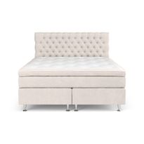 Jenkkisänky Estelle, 180x200 cm, sametti, beige (43711)