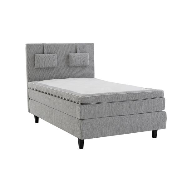 Jenkkisänky Longford, 140x200cm, vaaleanharmaa (25514)