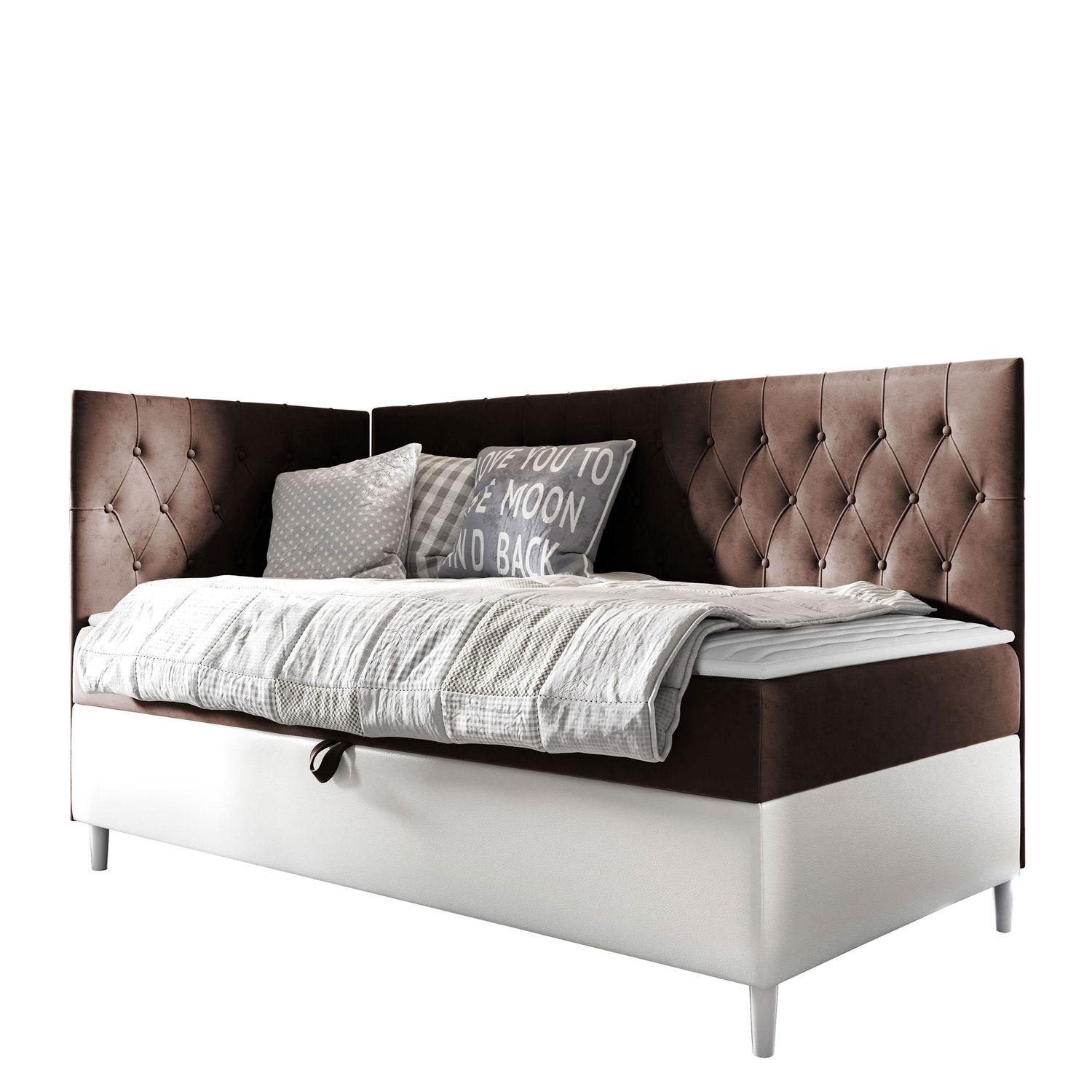 Jenkkisänky 100x200 JUNIOR FILIP 3, ruskea (3446)