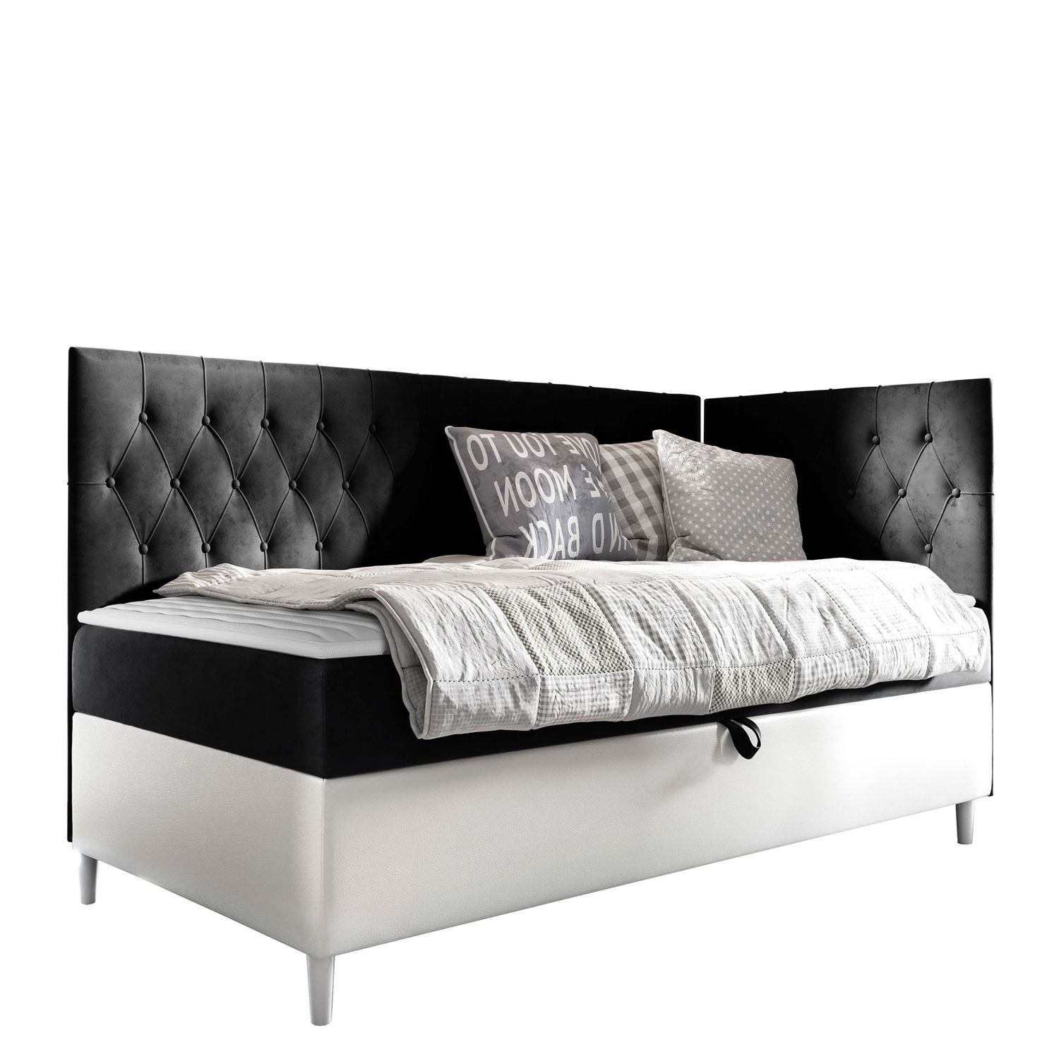 Jenkkisänky 80x200 JUNIOR FILIP 3, musta (2414)