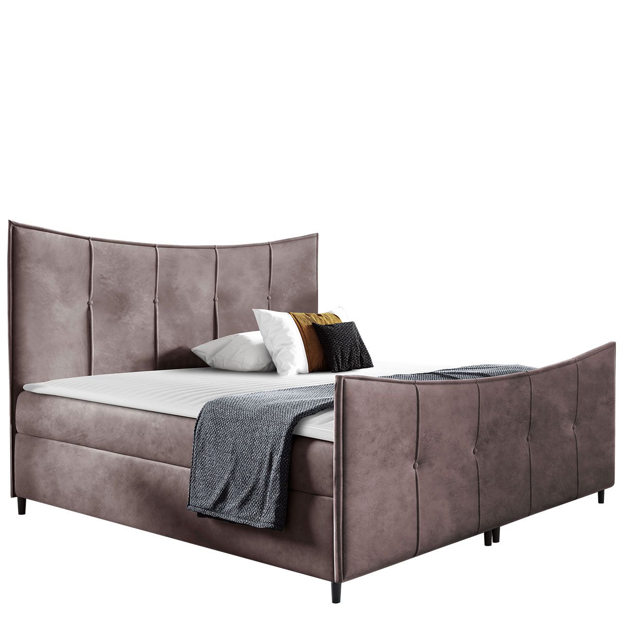 Jenkkisänky BERGAMO LUX 180x200 + sijauspatja, pinkki (5312)