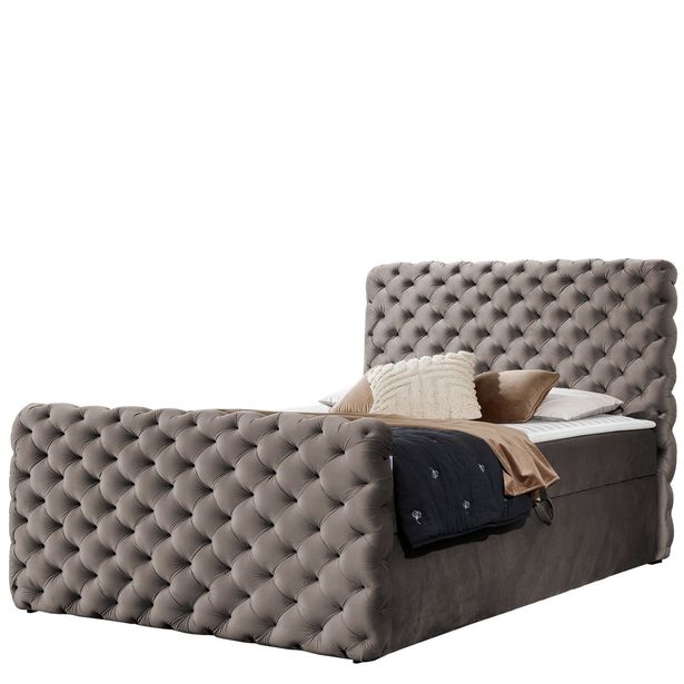 Jenkkisänky CHESTERFIELD LUX 120x200, beige (4959)