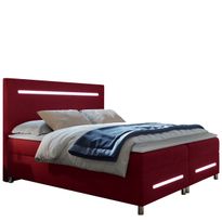 Jenkkisänky ENTER LED 160x200 + sijauspatja, punainen (6562), Verkkokaupan poistotuote