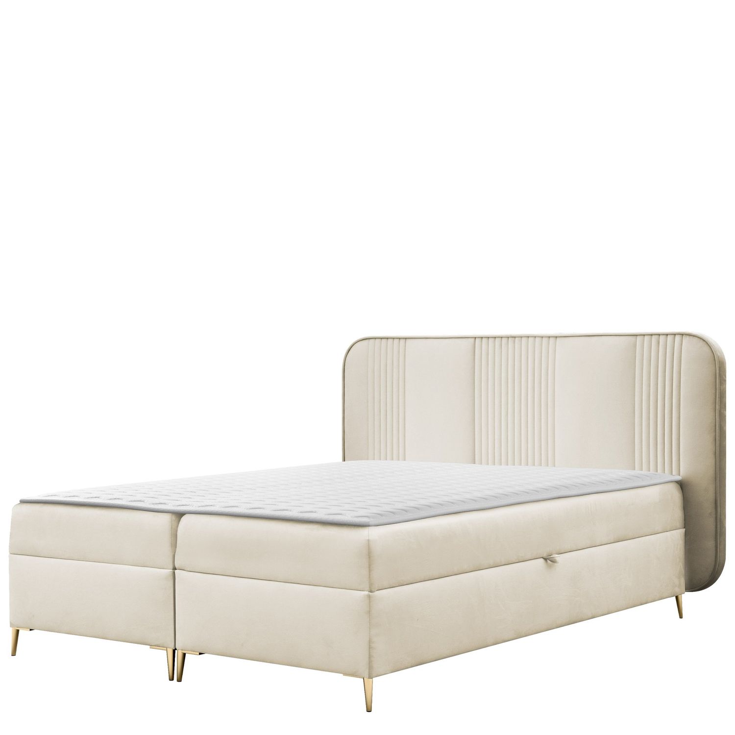 Jenkkisänky FANDY 180x200 + sijauspatja M, beige (9028)