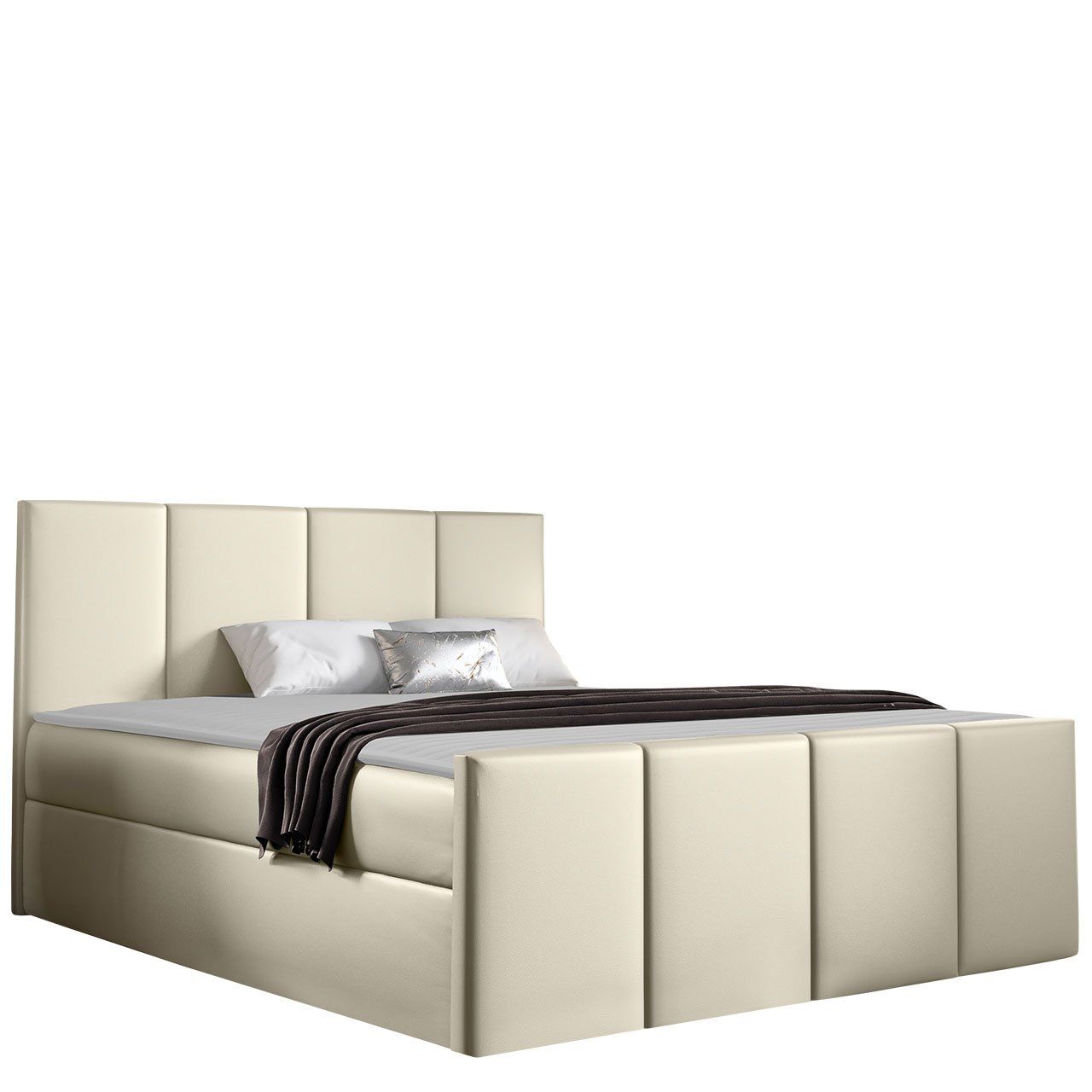 Jenkkisänky LARS 120x200 + sijauspatja, beige (8964)