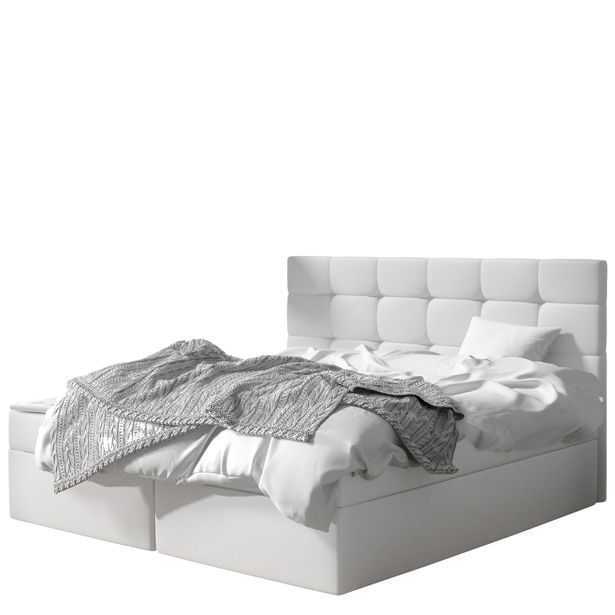 Jenkkisänky LUANDA 160x200 M, valkoinen (2808)