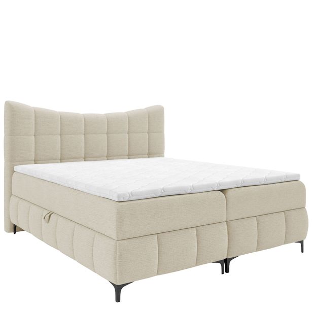 Jenkkisänky NOVA 120x200 + sijauspatja, beige (0990)
