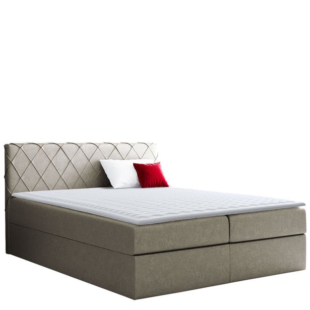 Jenkkisänky PAROS 120x200 + sijauspatja, beige (4523)