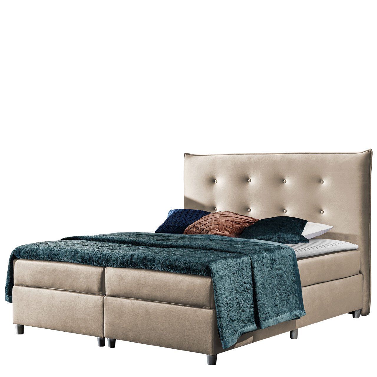 Jenkkisänky PRATO 120x200 + sijauspatja, beige (7619)
