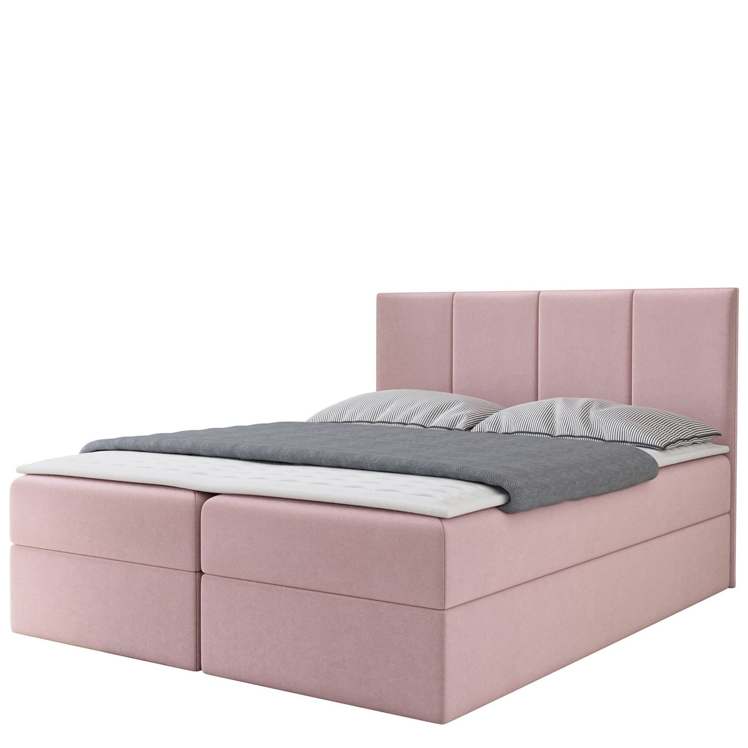Jenkkisänky REBOS 160x200 M-sijauspatjalla, pinkki (1630)