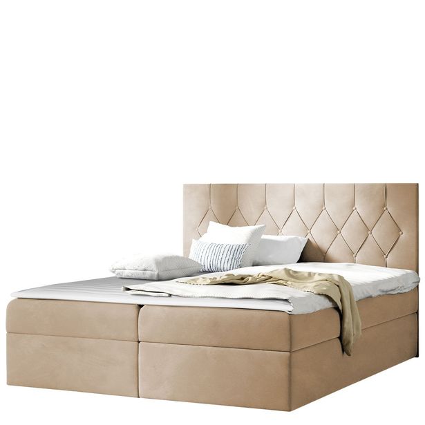 Jenkkisänky SKY 120x200 + sijauspatja, beige (9056)