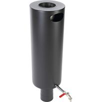 Jeremias vedenlämmitin, vesisäiliö piippumalli pyöreä 25l Ø 115 mm, musta