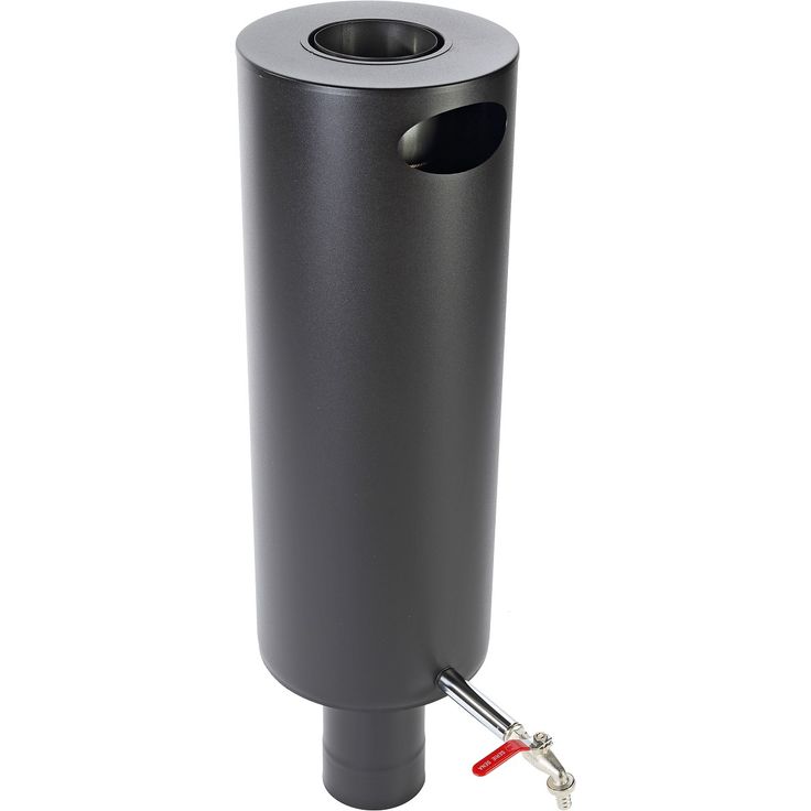 Jeremias vedenlämmitin, vesisäiliö piippumalli pyöreä 25l Ø 115 mm, musta