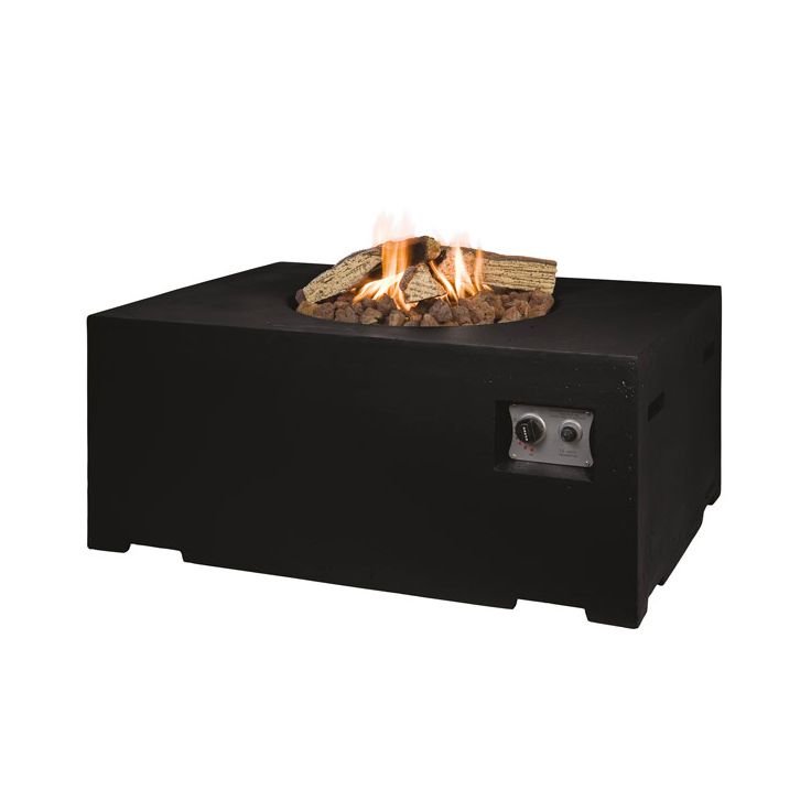 Terassilämmitin Jalotakka Jalotuli 1, 19,5kW, suorakaide, musta