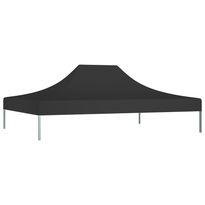 Juhlateltan katto 4x3 m musta 270 g/m² (15360)