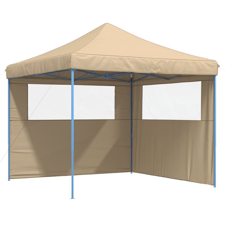 Juhlateltta pop-up taitettava 2 sivuseinällä beige (04921)