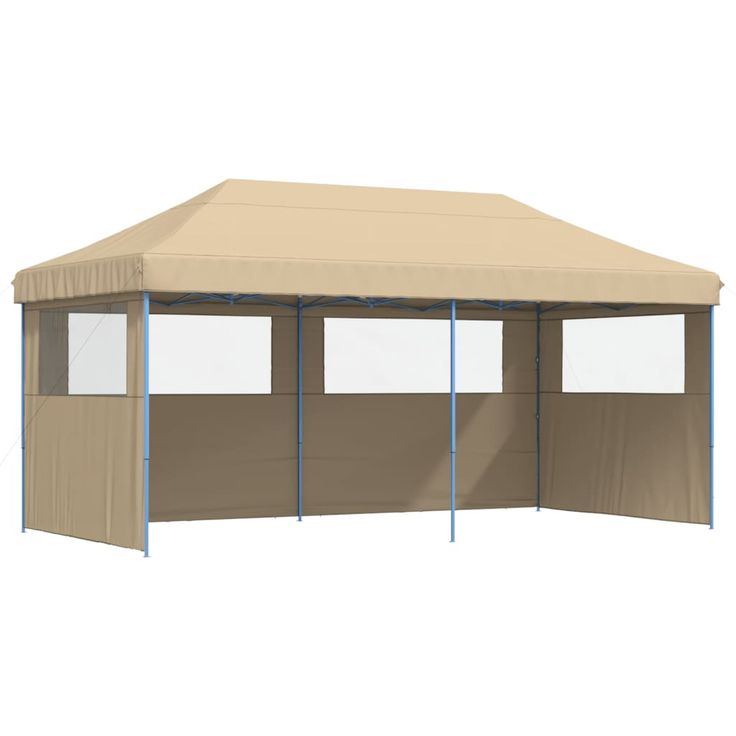 Juhlateltta pop-up taitettava 3 sivuseinällä beige (04943)