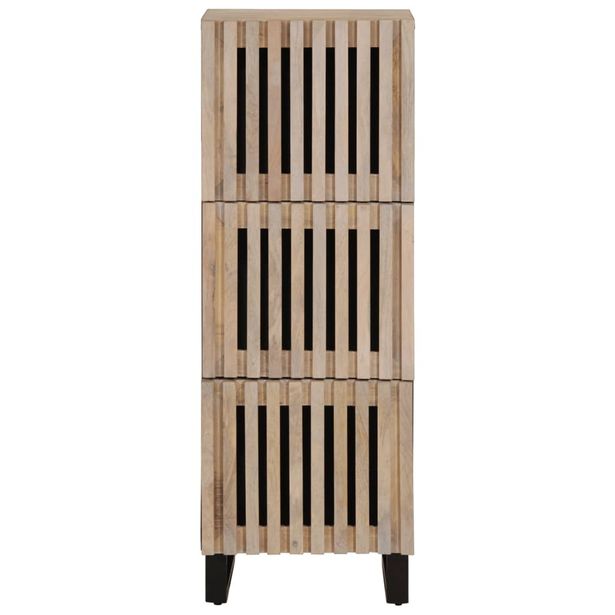 Kaappi 40x34x110 cm täysi mangopuu (77582)