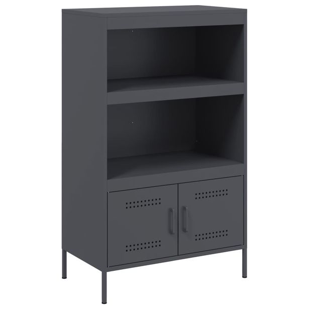 Kaappi antrasiitti 68x39x113 cm teräs (42972)