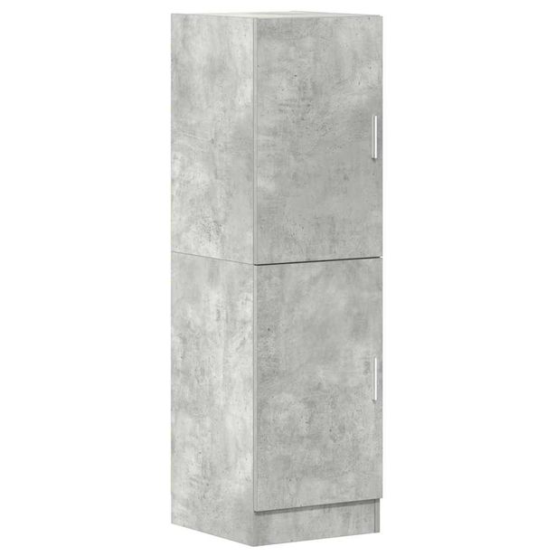 Kaappi betoninharmaa 38x41,5x131,5 cm tekninen puu (60115)