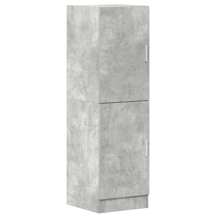 Kaappi betoninharmaa 38x41,5x131,5 cm tekninen puu (60115)