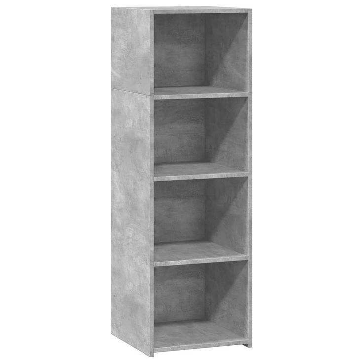 Kaappi betoninharmaa 40x41x124 cm tekninen puu (46386)