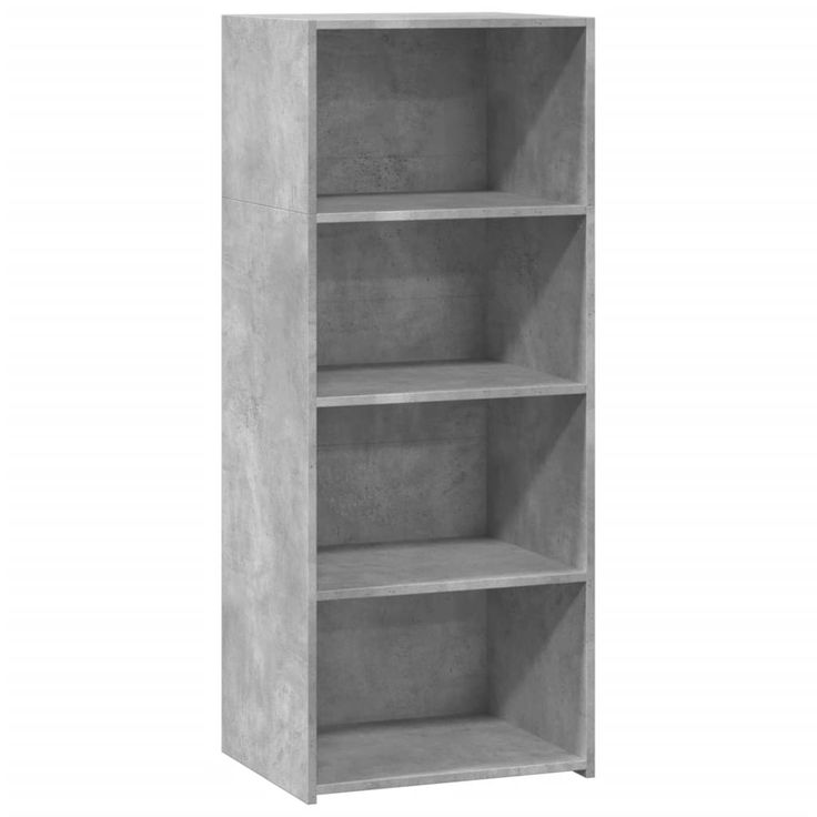Kaappi betoninharmaa 50x41x124 cm tekninen puu (46400)