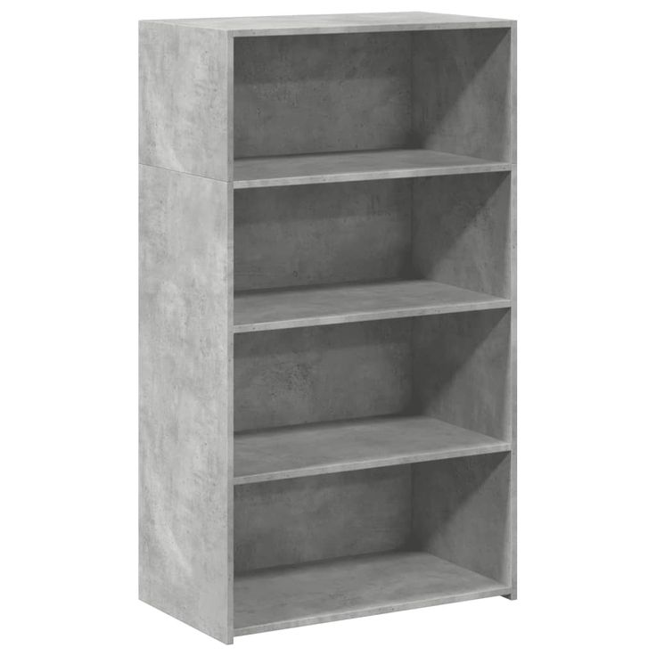 Kaappi betoninharmaa 70x41x124 cm tekninen puu (46407)