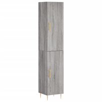 Kaappi harmaa Sonoma 34,5x34x180 cm tekninen puu (98783)