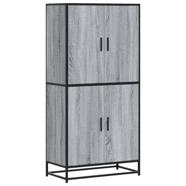 Kaappi harmaa Sonoma 68x35x139 cm tekninen puu (00833)