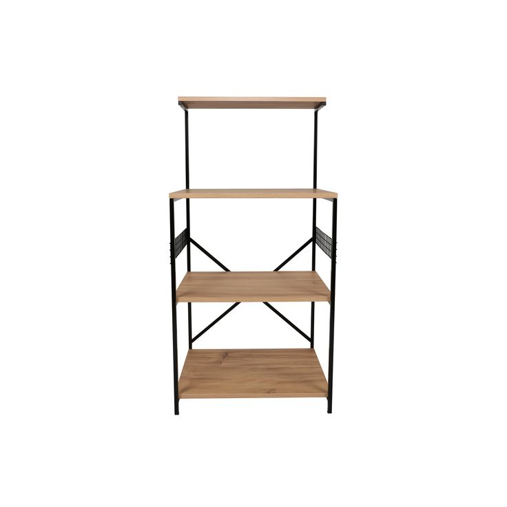 Kaappi Linento Furniture Anemon, musta/mänty