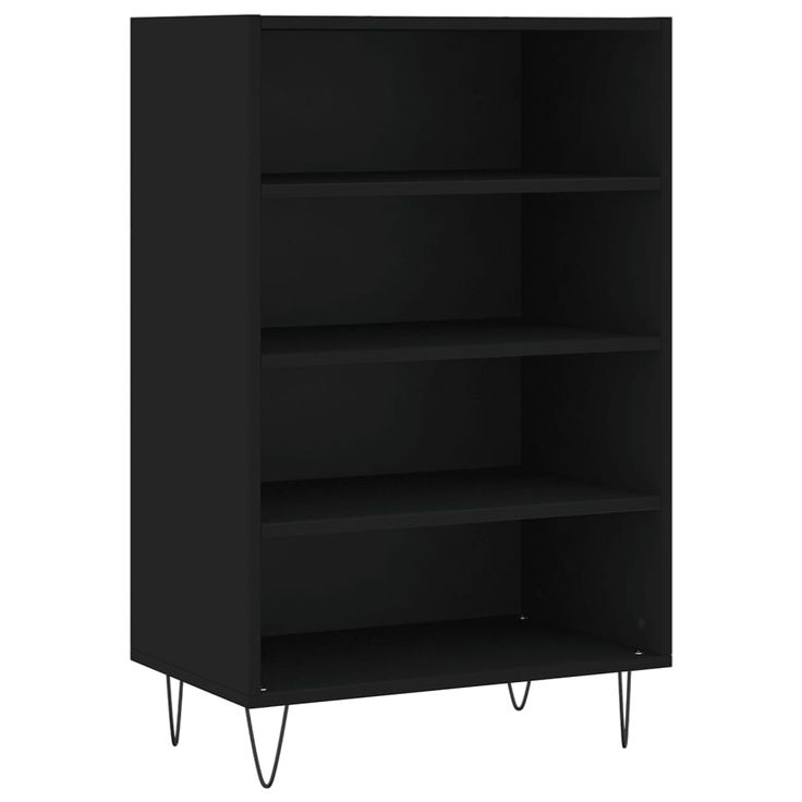 Kaappi musta 57x35x90 cm tekninen puu (27229)