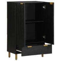 Kaappi musta 60x33x100 cm tekninen puu (17678)