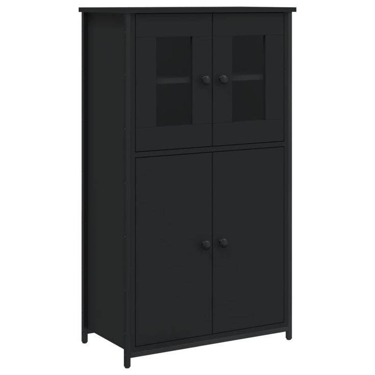 Kaappi musta 62x32x106,5 cm tekninen puu (34205)